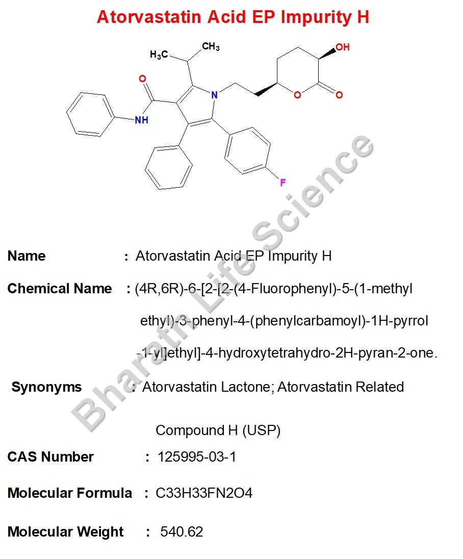 Atorvastatin  EP Impurity H